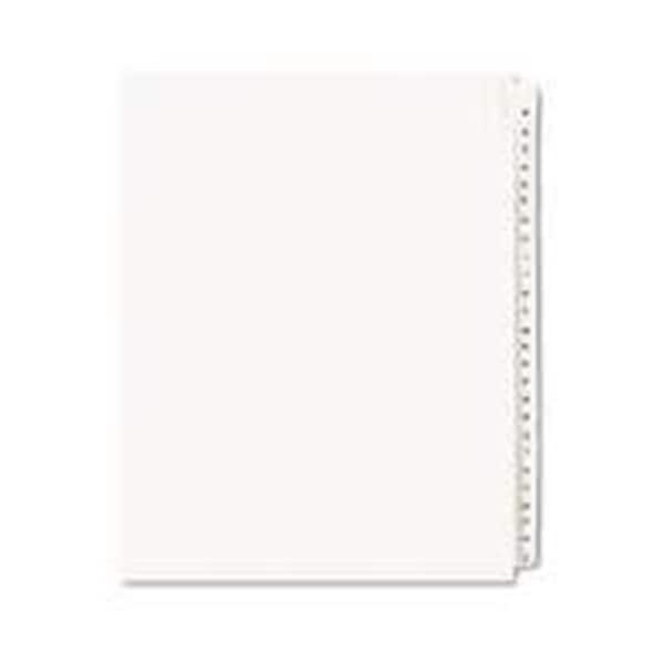 Inkinjection 1700 Allstate Style Legal Side Tab Dividers- 26 Tab- A Z- Letter- White- 26-Set IN3833382 - main